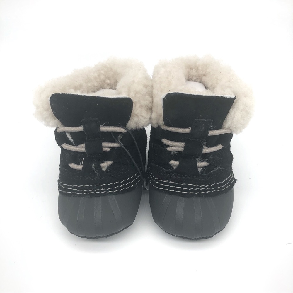 SOREL Caribootie Baby Snow Boot Black,Kettle